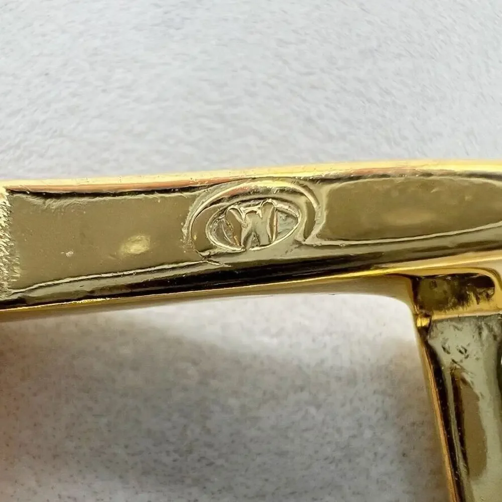 Vintage Gold Tone Simple Basic Belt Buckle for up to 1 Inch Belt